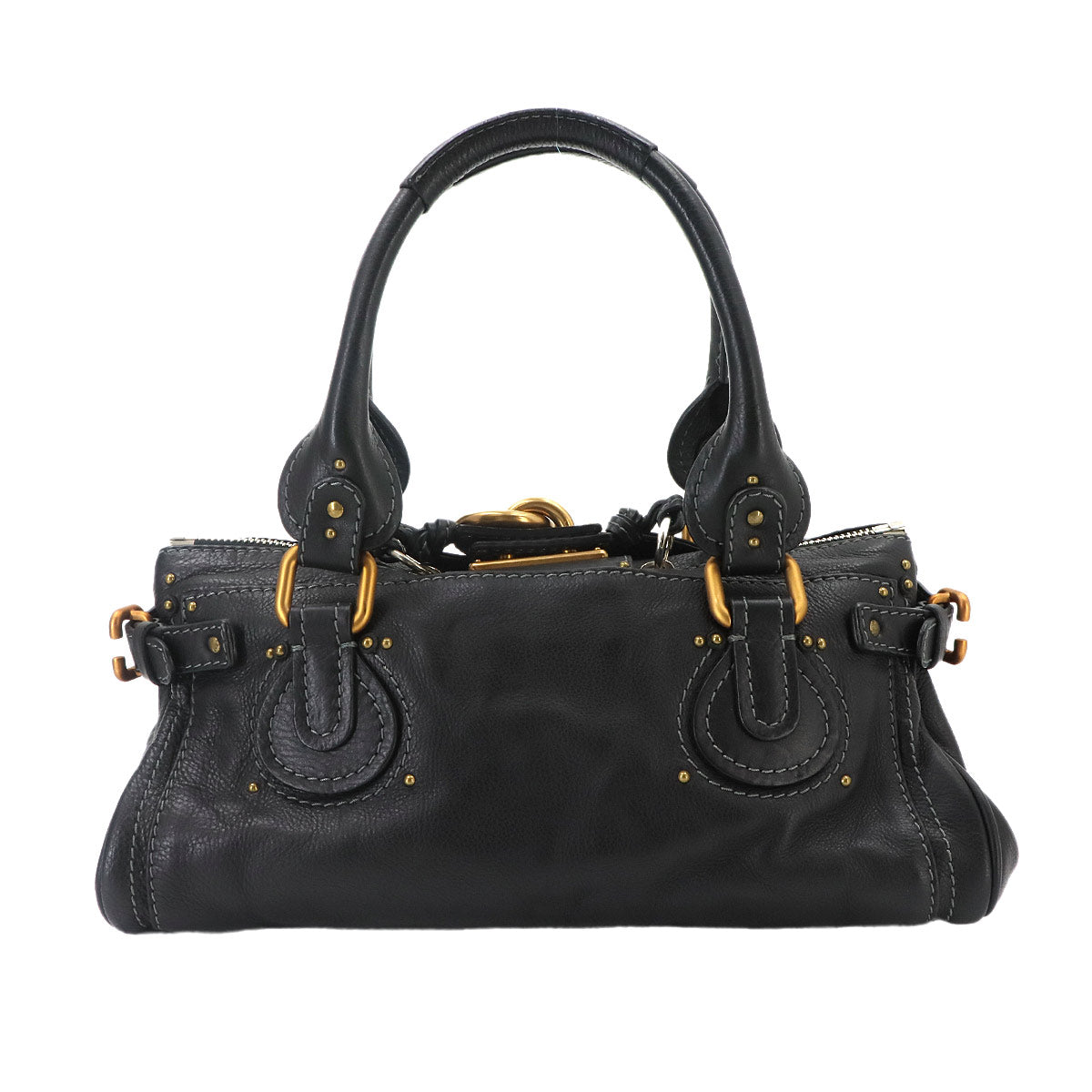 Paddington Hand Bag Leather Black Purse