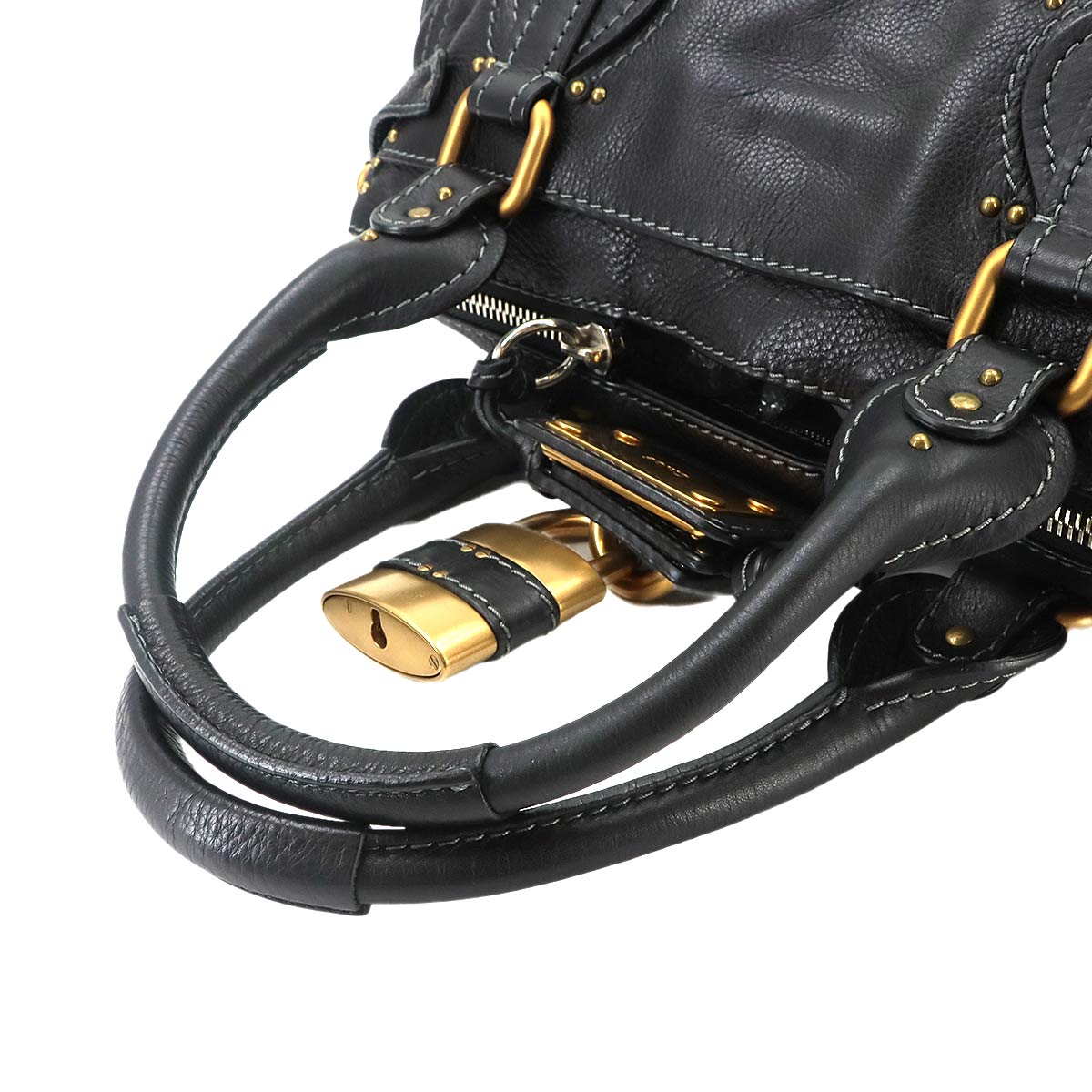 Paddington Hand Bag Leather Black Purse
