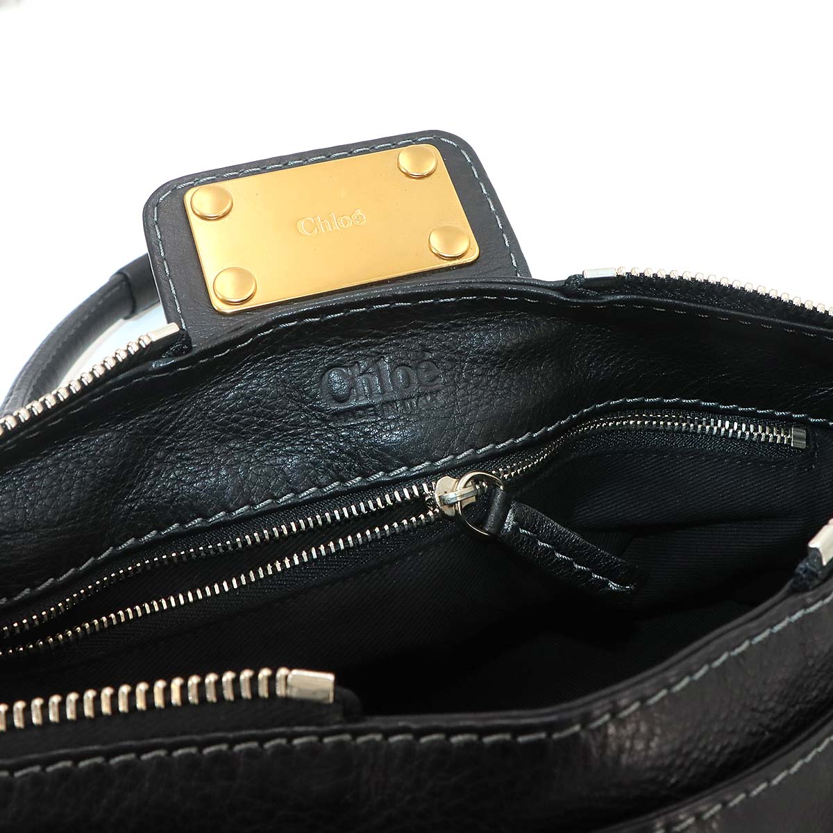 Paddington Hand Bag Leather Black Purse