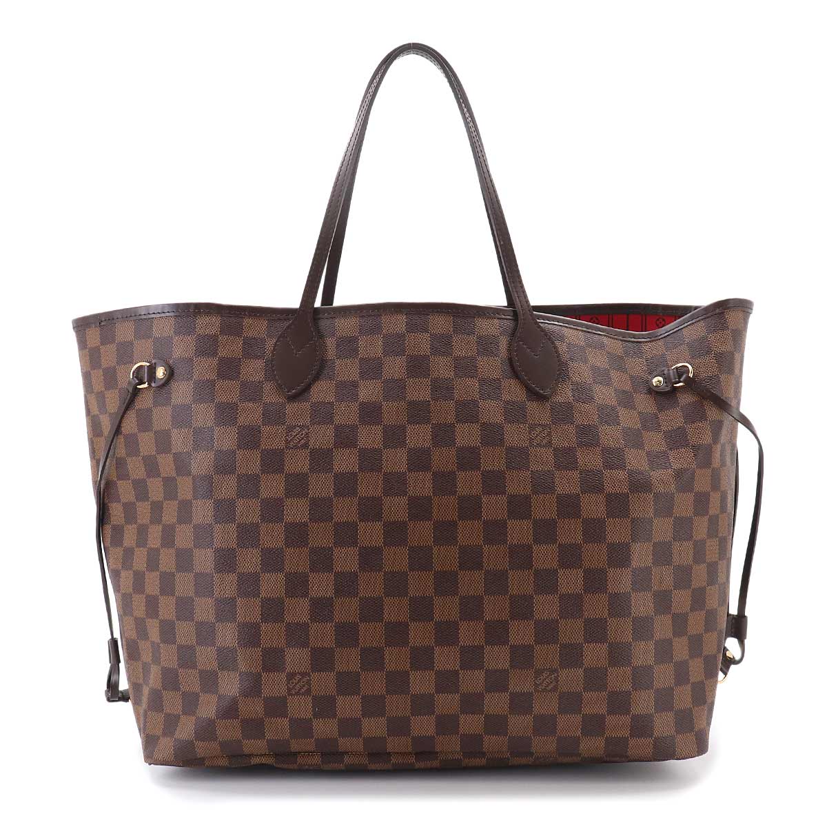 Damier Neverfull GM Tote Bag Ebene Cerise N51106 Purse