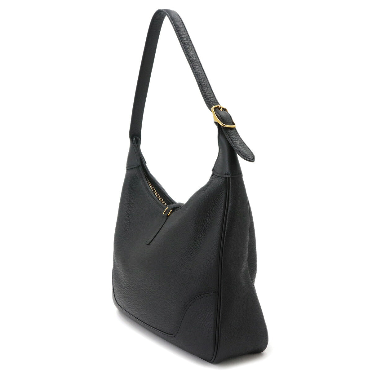 Trim 31 Shoulder Bag Taurillon Clemence Black Purse