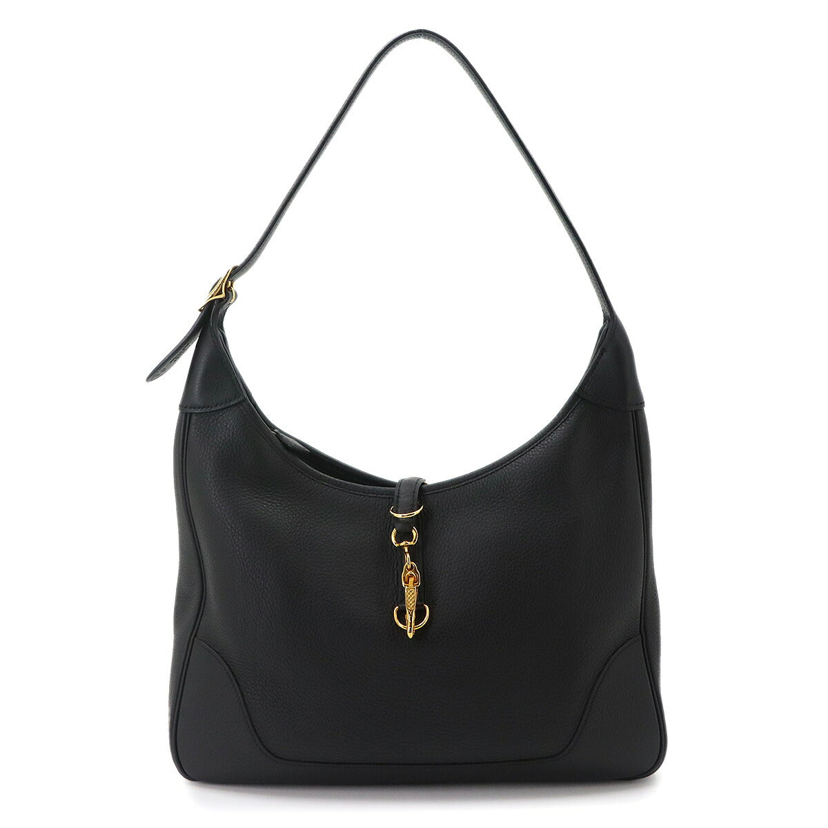 Trim 31 Shoulder Bag Taurillon Clemence Black Purse