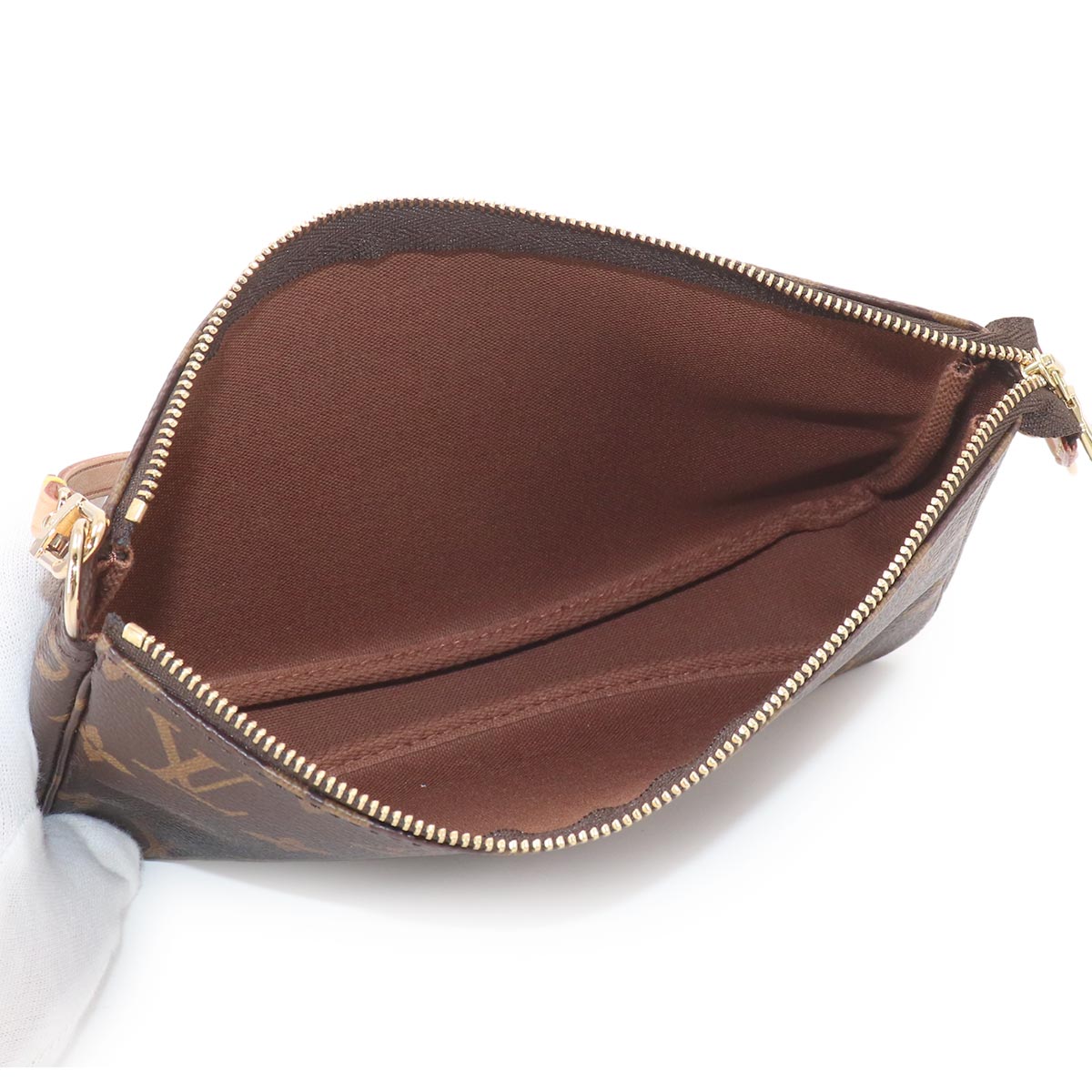 Monogram Pochette Accessoires Hand Bag Pouch Brown M51980