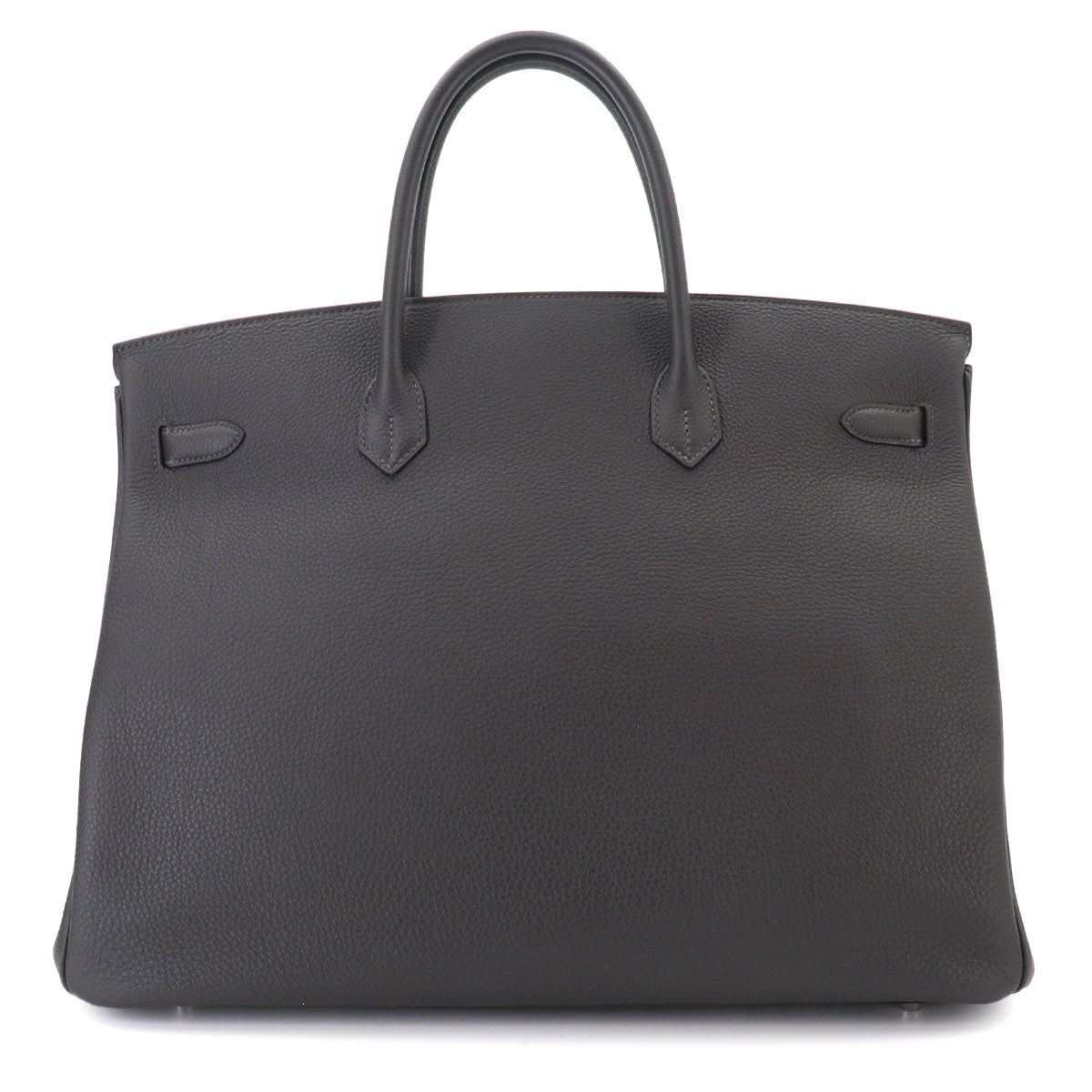 Birkin 40 Veau Togo Graphite Hand Bag Grey Purse