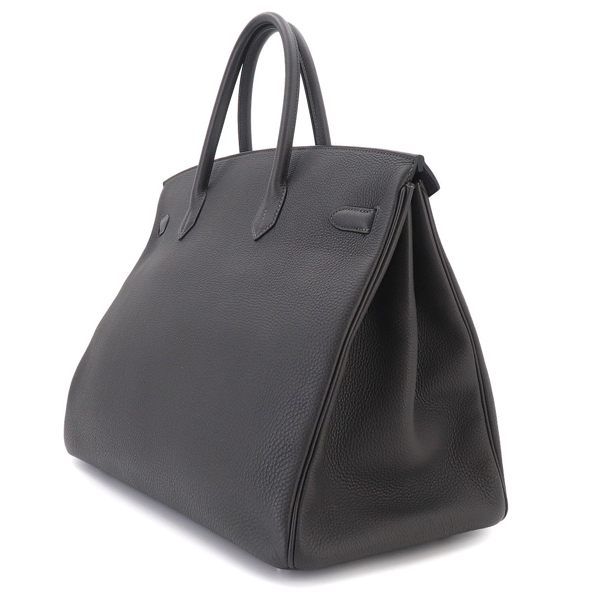 Birkin 40 Veau Togo Graphite Hand Bag Grey Purse