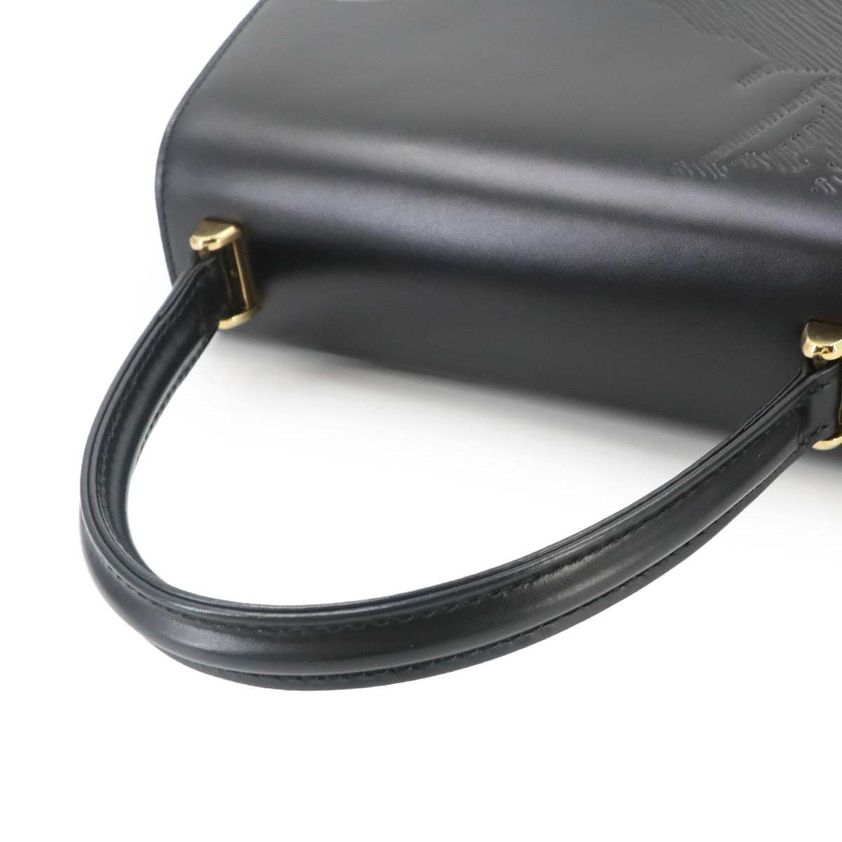 Egee Opera Athens Hand Bag Leather Noir M63902 Vintage