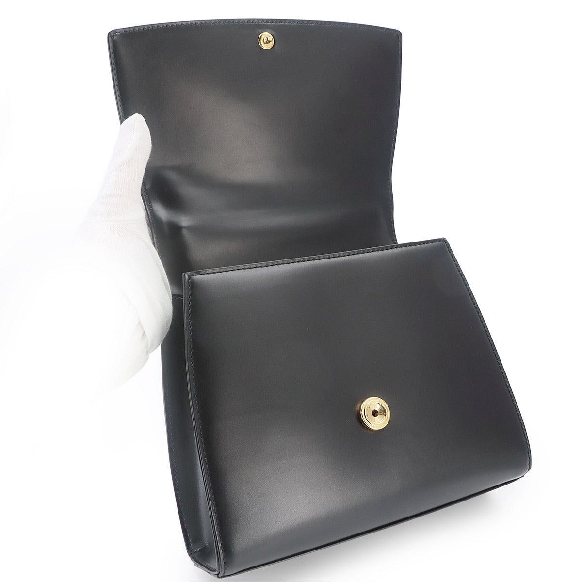Egee Opera Athens Hand Bag Leather Noir M63902 Vintage