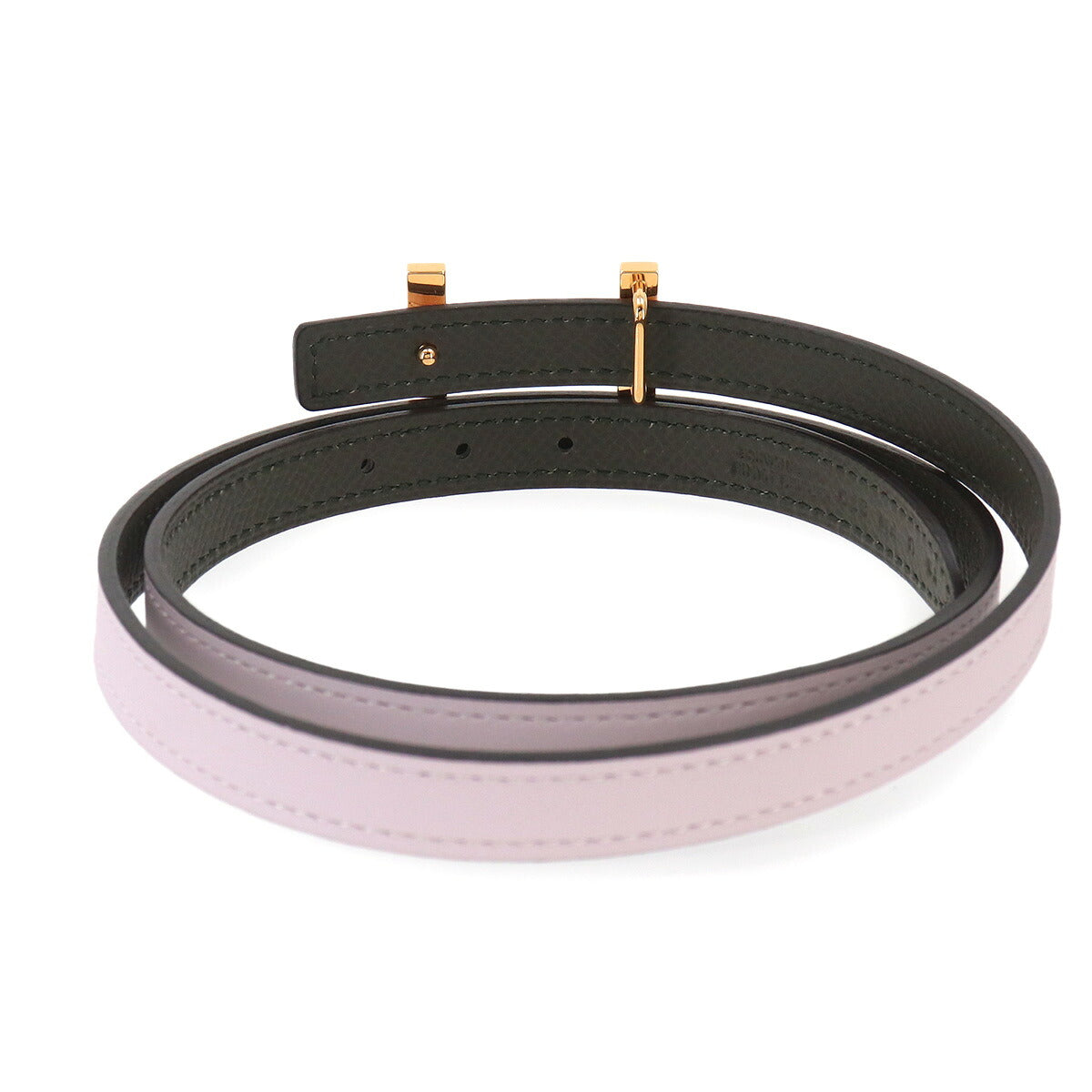 H Reversible Belt Swift Epsom Mauve Pale Vert gris Accessory