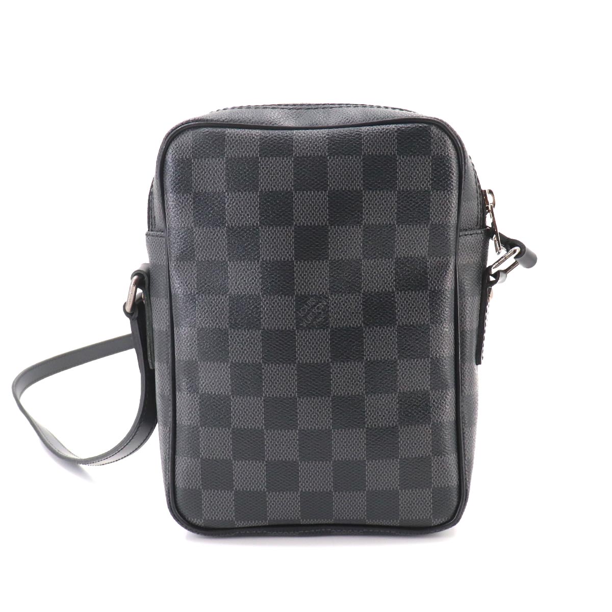 Damier Graphite Rem Shoulder Bag Black Gray N41446 Purse