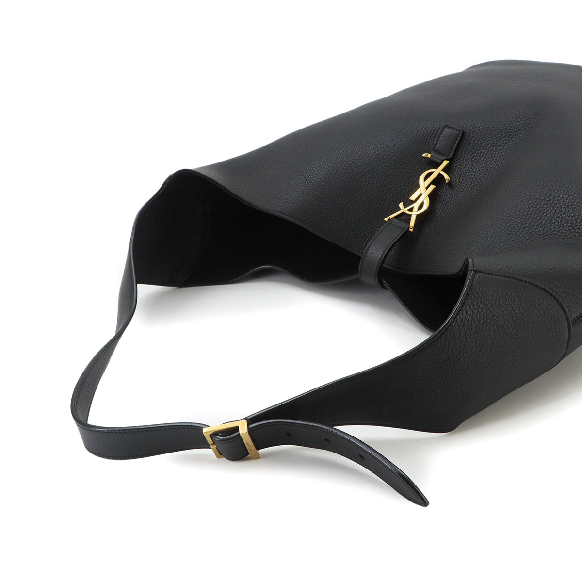 LE 5 A 7 Hobo Shoulder Bag Leather Black 793088 Purse