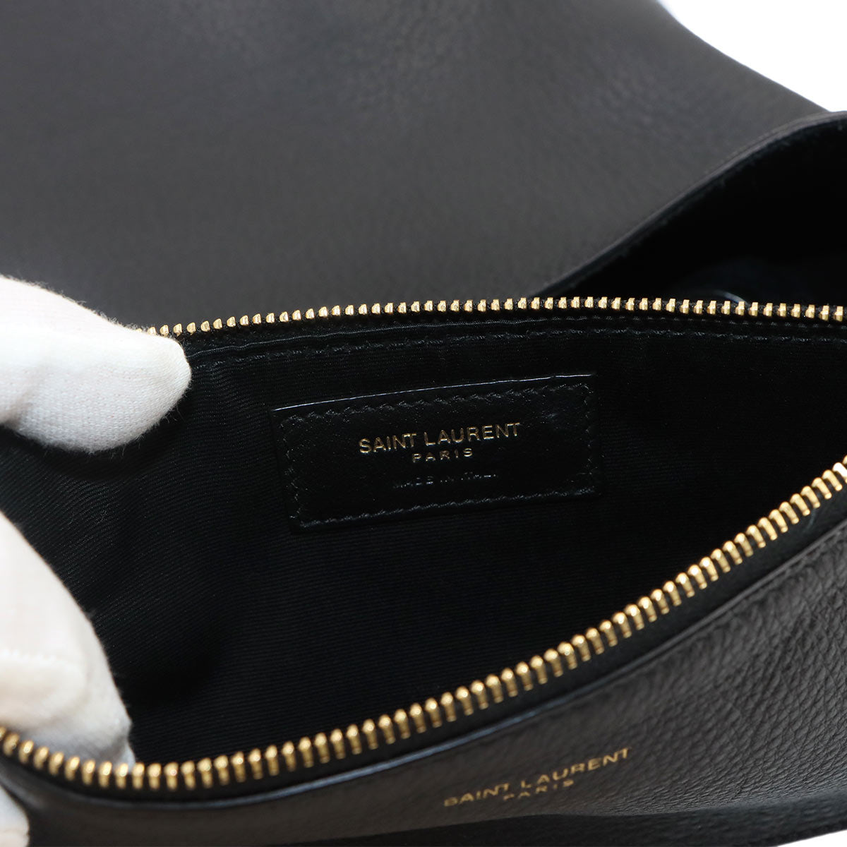 LE 5 A 7 Hobo Shoulder Bag Leather Black 793088 Purse