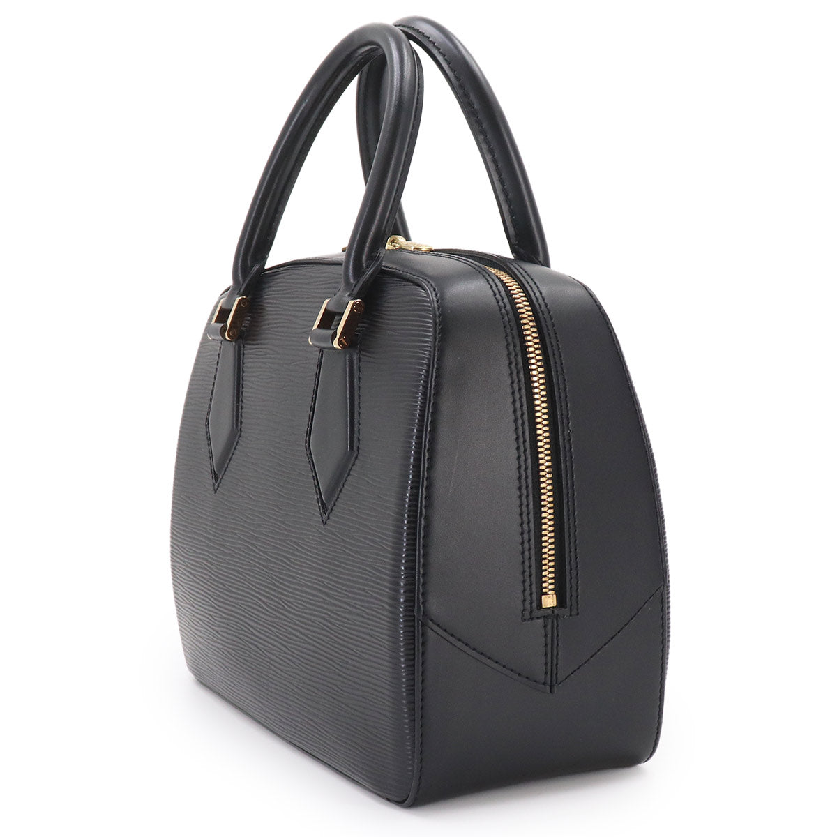 Epi Sablons Hand Bag Noir Black Leather M52042 Purse