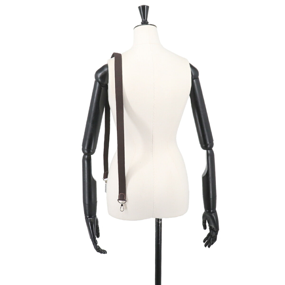 Shoulder Strap Everlyne Canvas Leather Brown