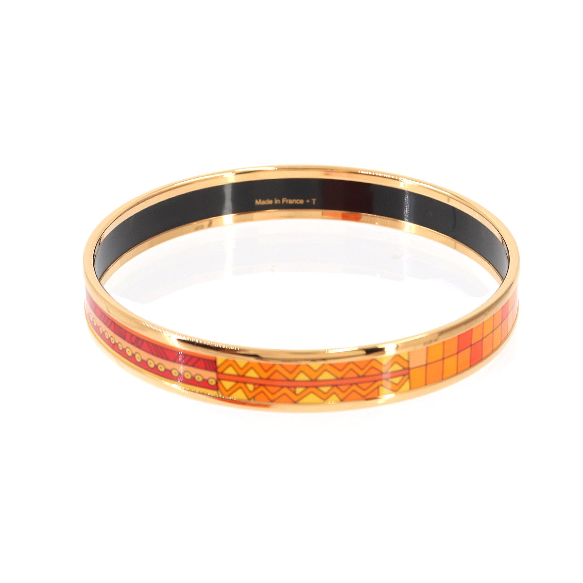 Email PM Bangle Bracelet Orange Gold Accessory