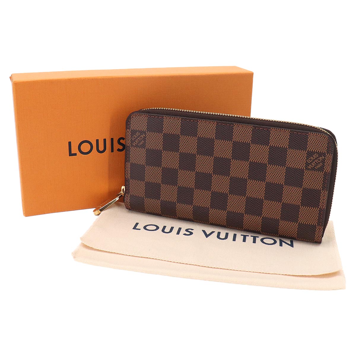 Damier Zippy Wallet Zipped Around Ebene N60015