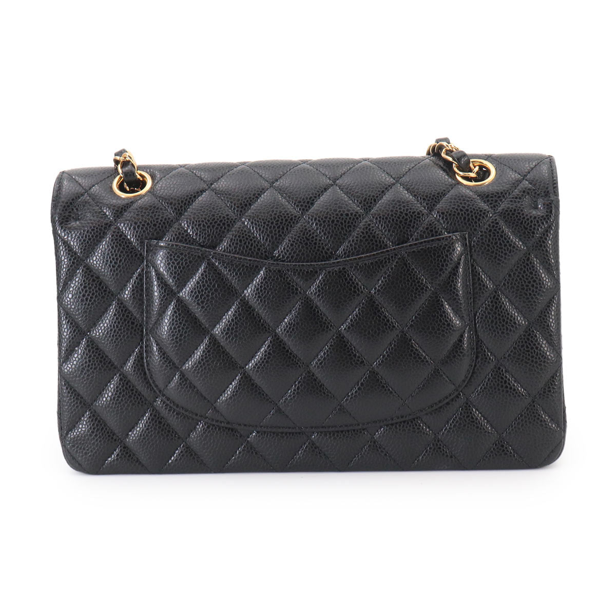 Matelasse 25 Chain Shoulder Bag Leather Black A01112 11.12
