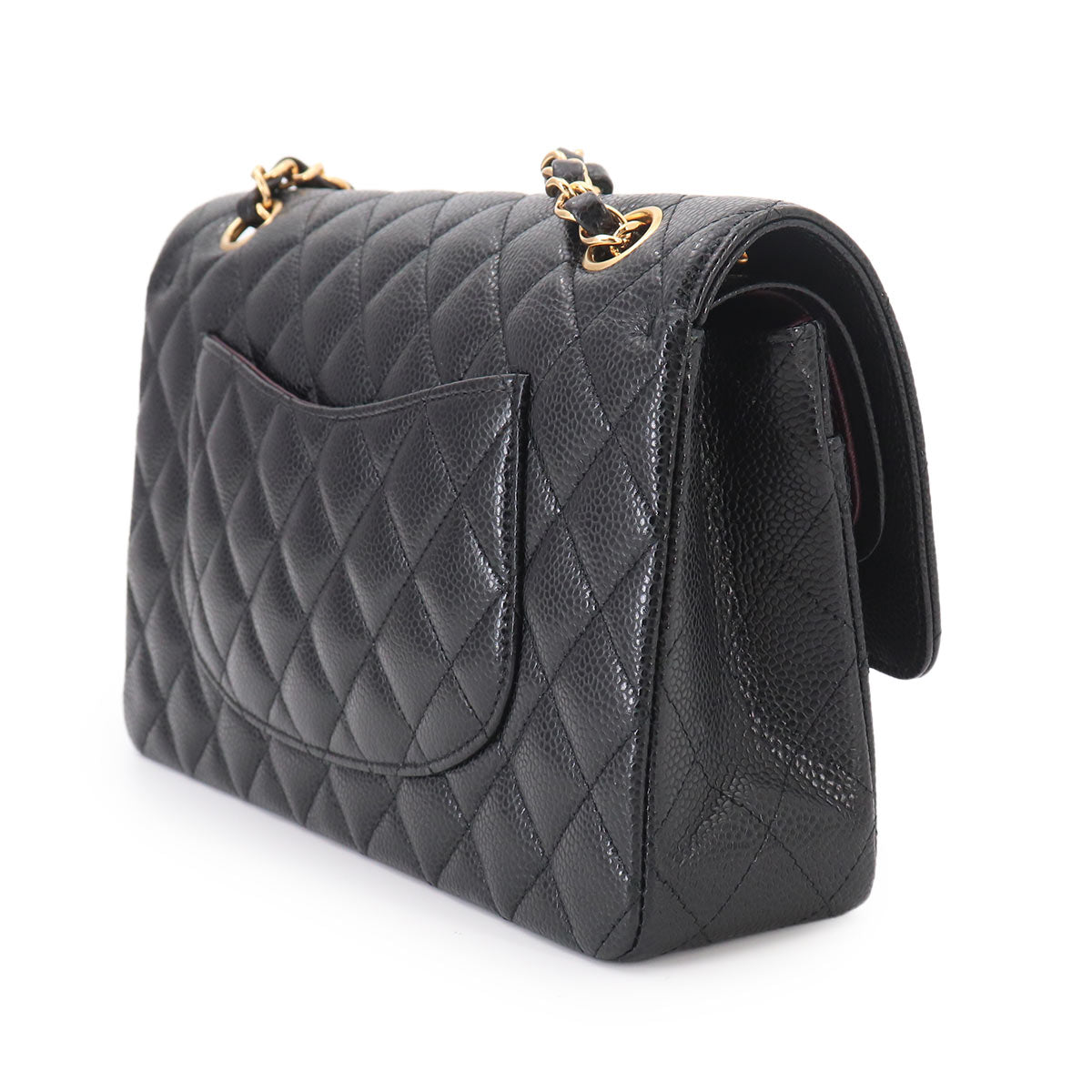 Matelasse 25 Chain Shoulder Bag Leather Black A01112 11.12