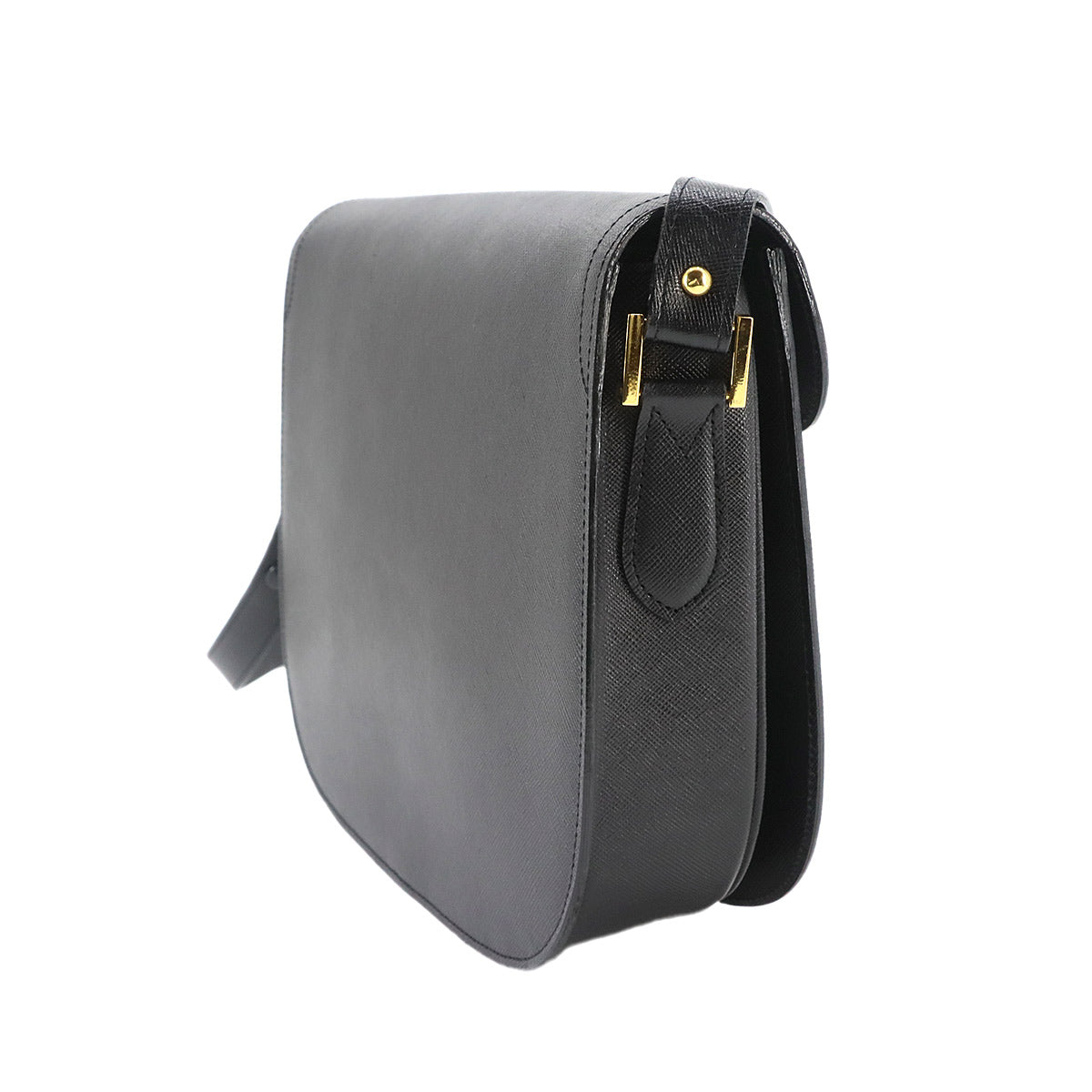 Shoulder Bag Leather Black Purse