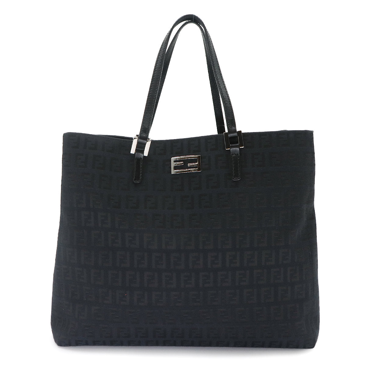 Zucchino Tote Bag Canvas Leather Black 8BH133 Purse