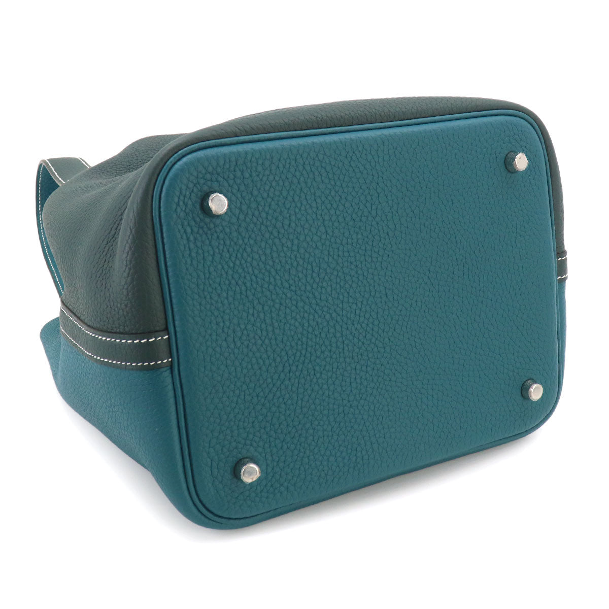 Picotin Lock Casaque MM Hand Bag Taurillon Clemence Vert cypres