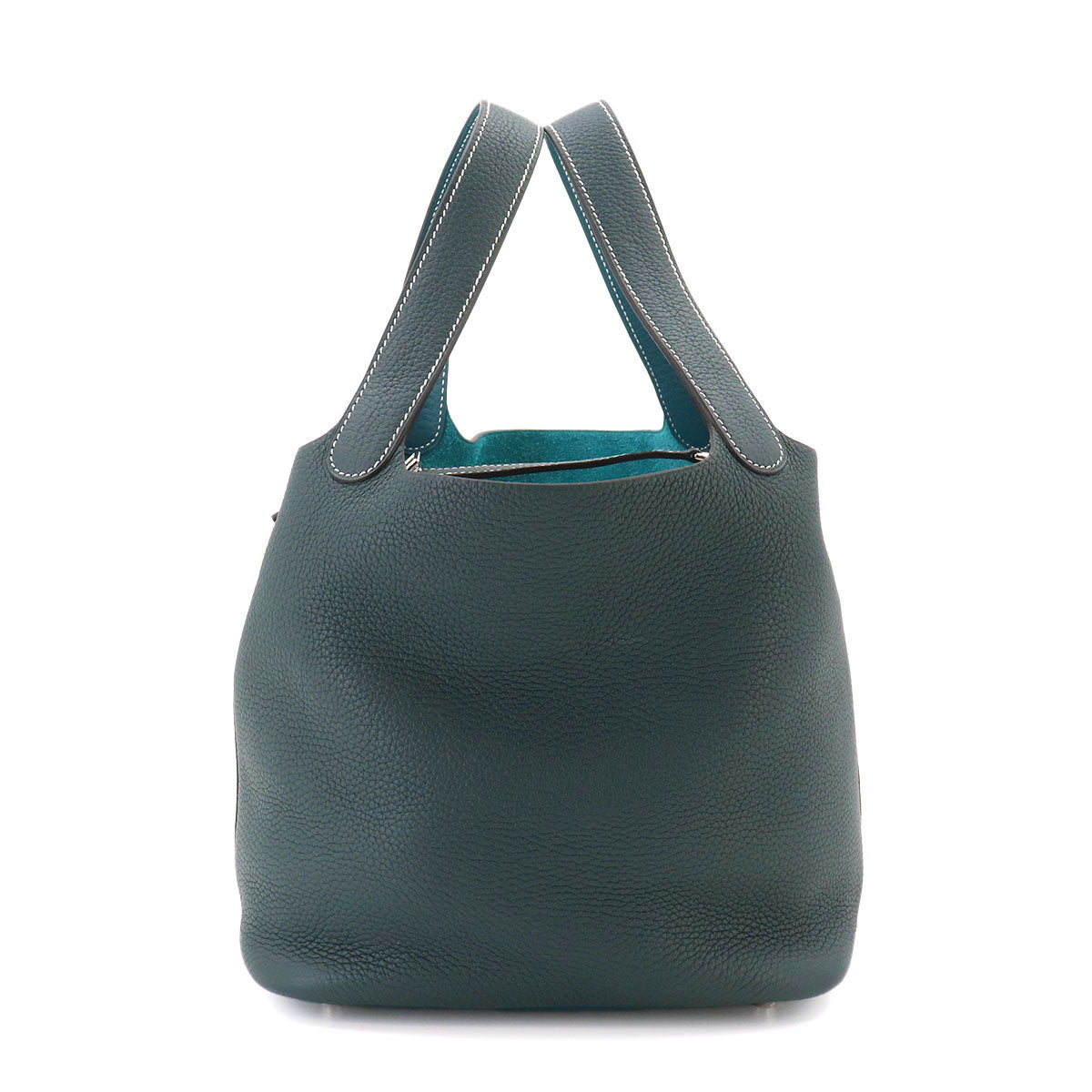 Picotin Lock Casaque MM Hand Bag Taurillon Clemence Vert cypres