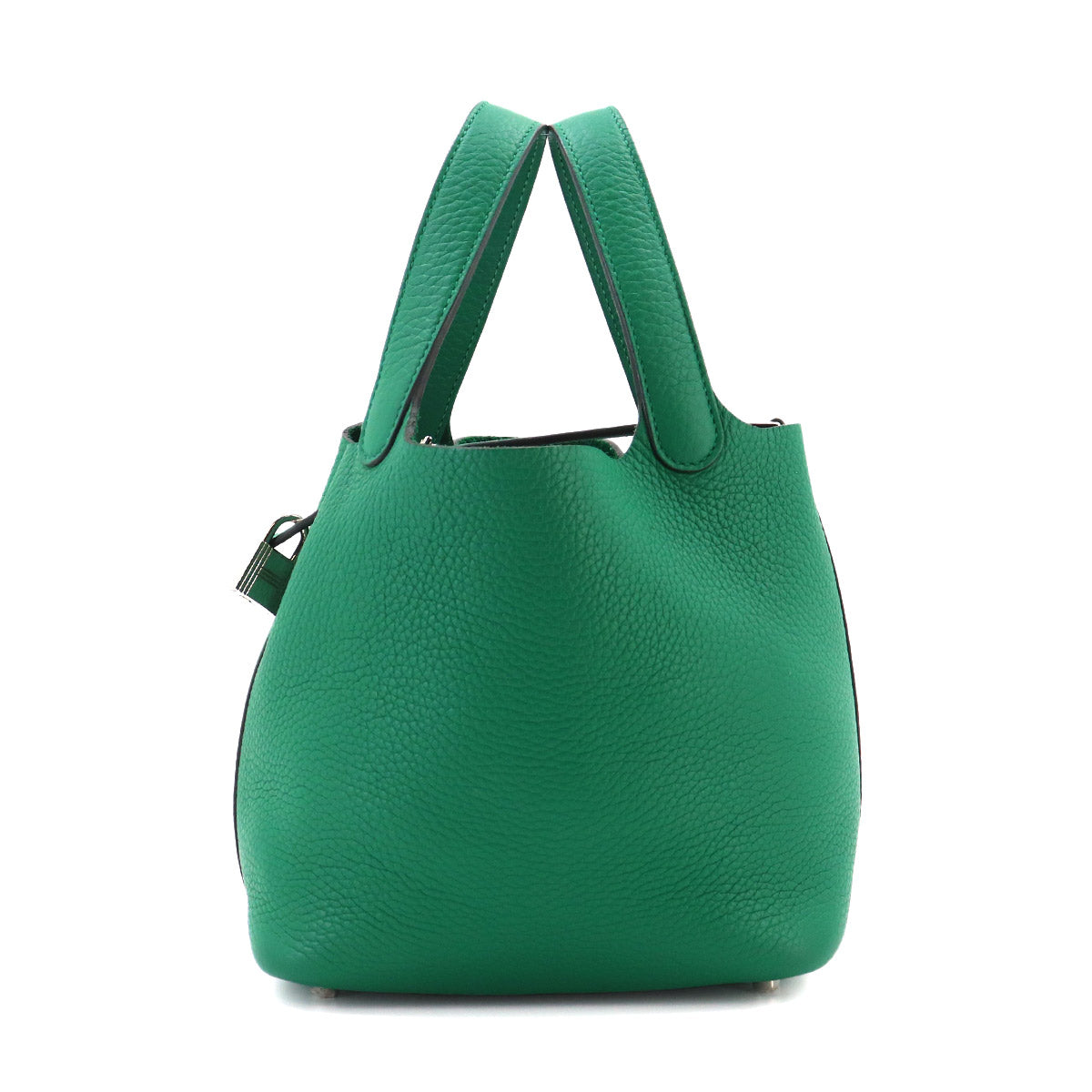 Picotin Lock PM Hand Bag Taurillon Clemence Vert vertigo Y