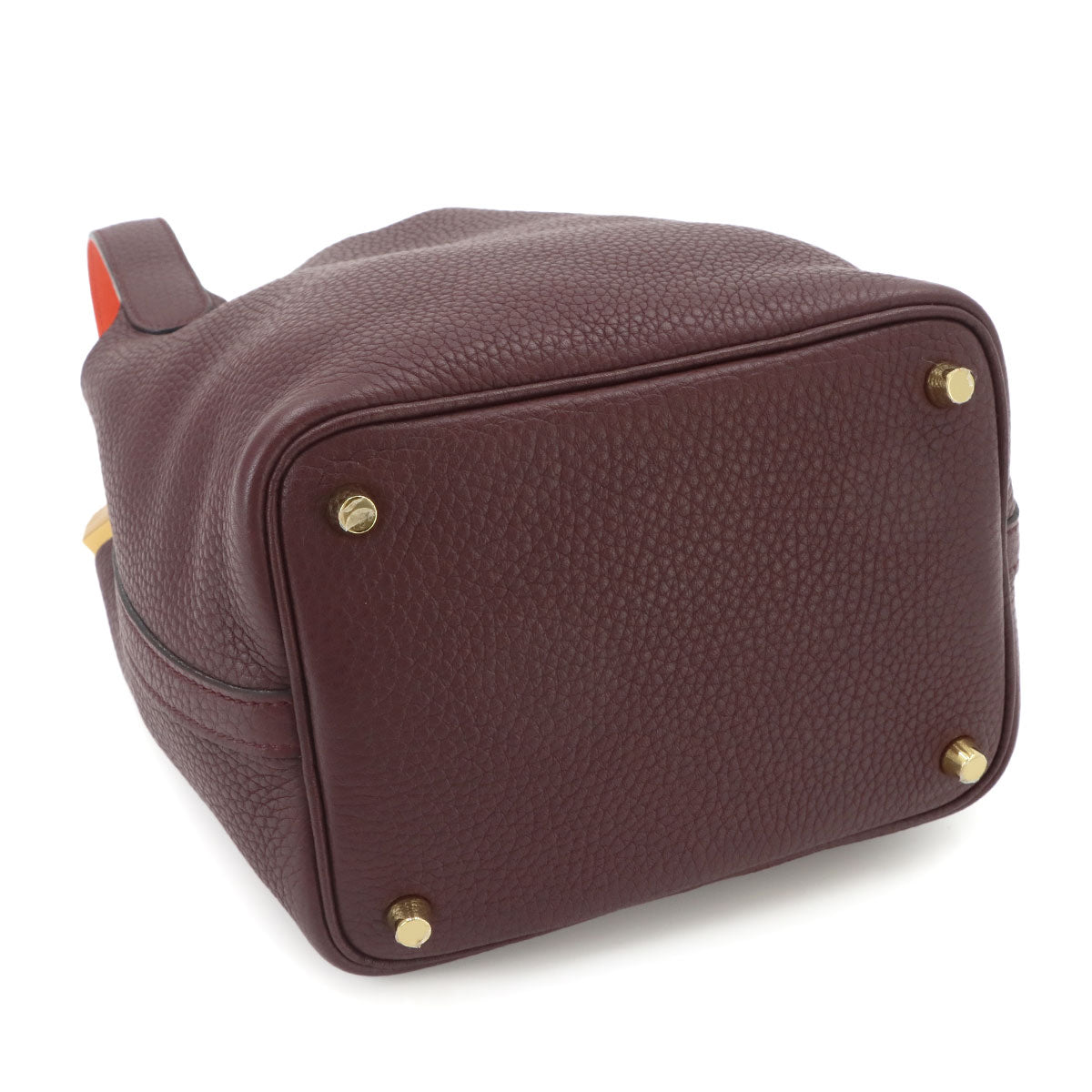 Picotin Lock Eclat 18 PM Hand Bag Taurillon Clemence Swift Prune