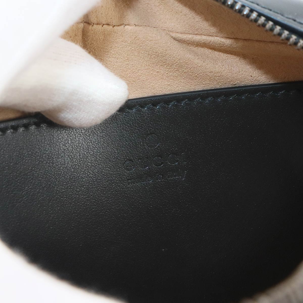 GG Marmont Chain Shoulder Bag Leather Black 447632 Purse