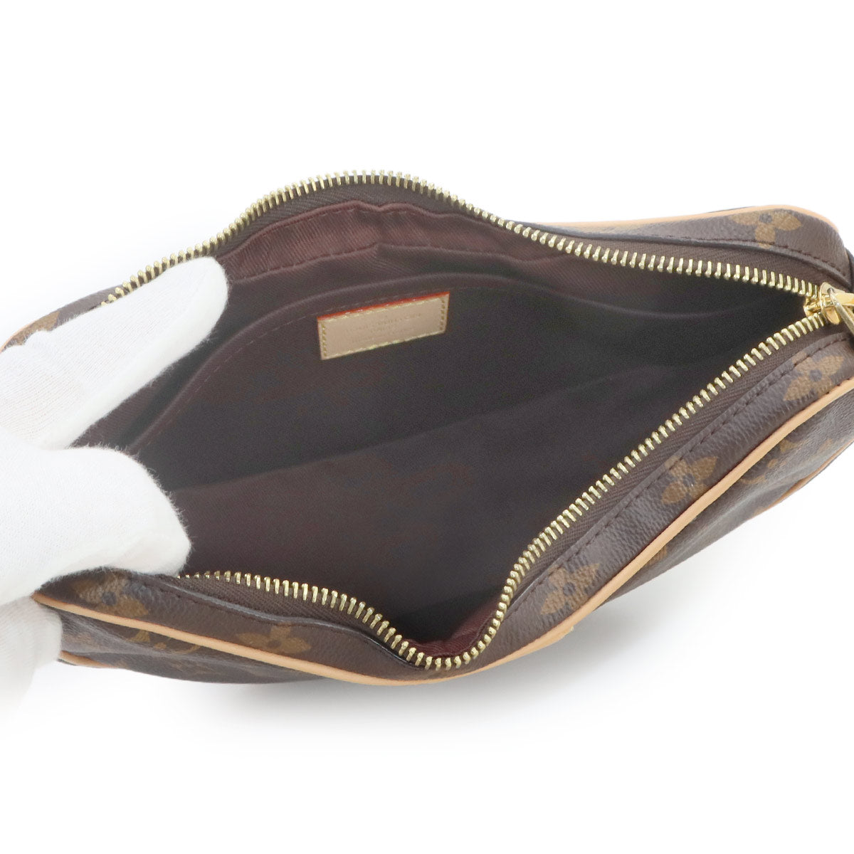 Monogram Croissant Shoulder Bag Brown M46828 Purse