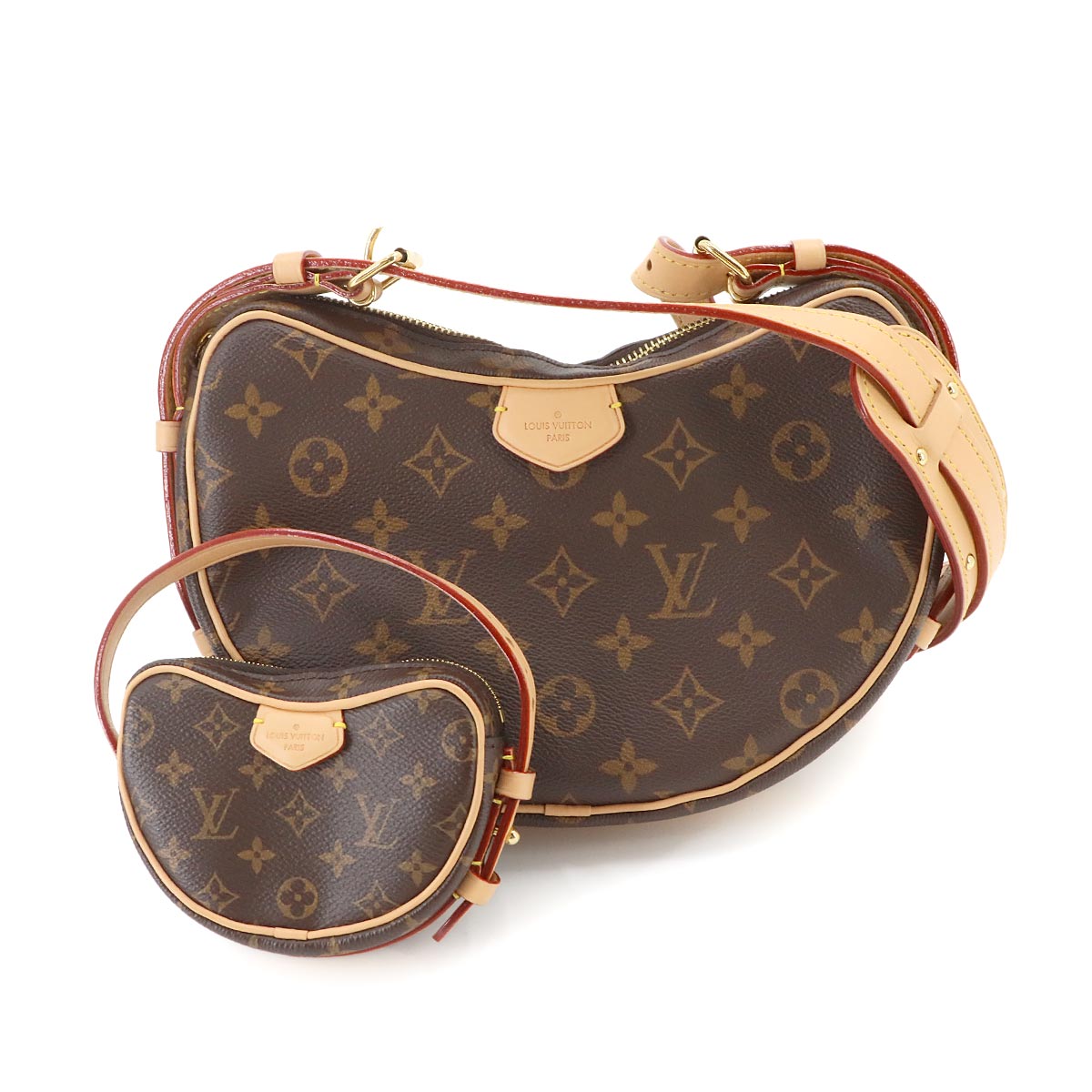 Monogram Croissant Shoulder Bag Brown M46828 Purse