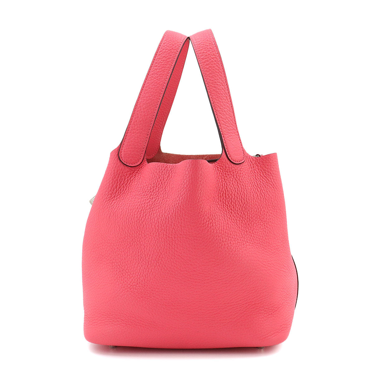 Picotin Lock MM Hand Bag Taurillon Clemence Rose azalee