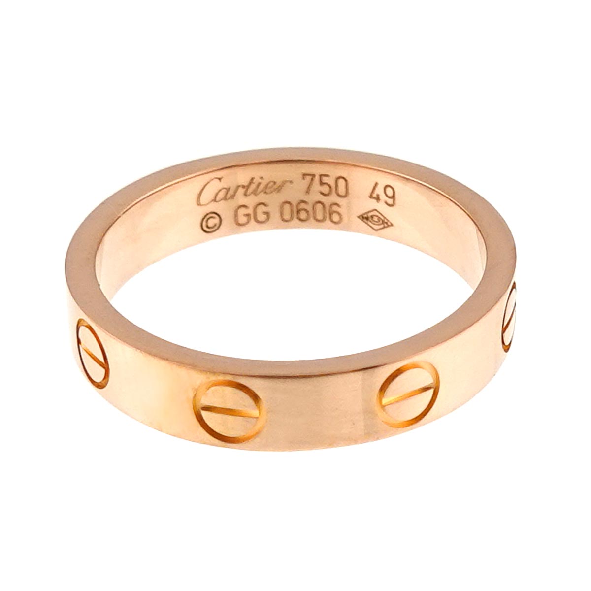 Mini Love Ring 18K Pink Gold 750 size49 4.75-5(US)