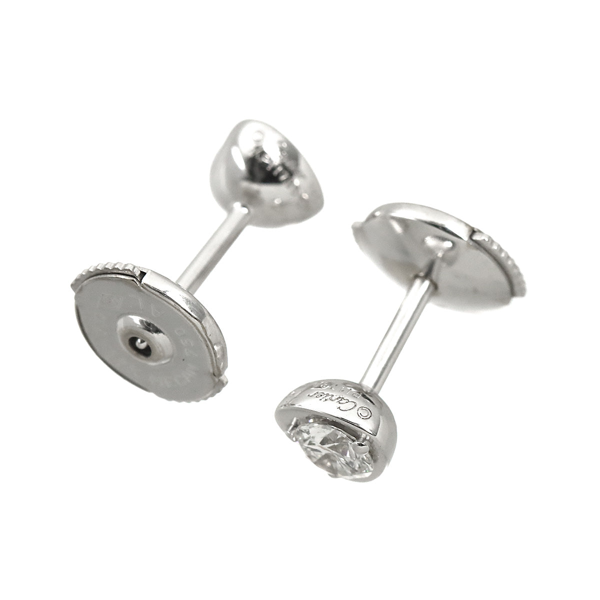 Diamants Legers Diamond Earrings Pierced 18K WG 750