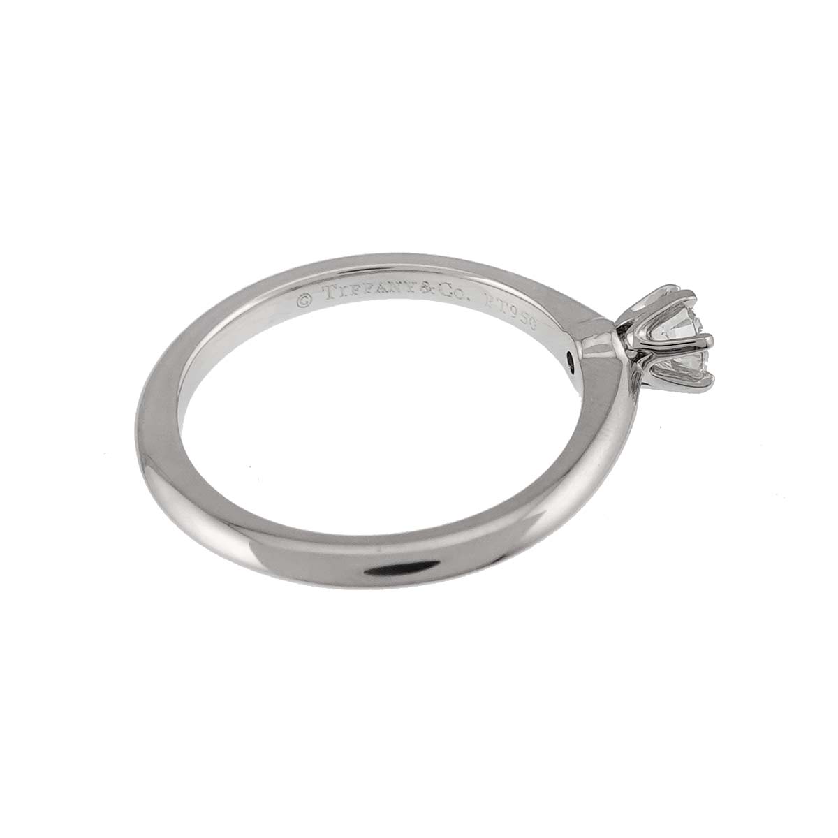 Diamond 0.28ct I/VS1/EX Ring Pt Platinum Size5.25-5.5(US)