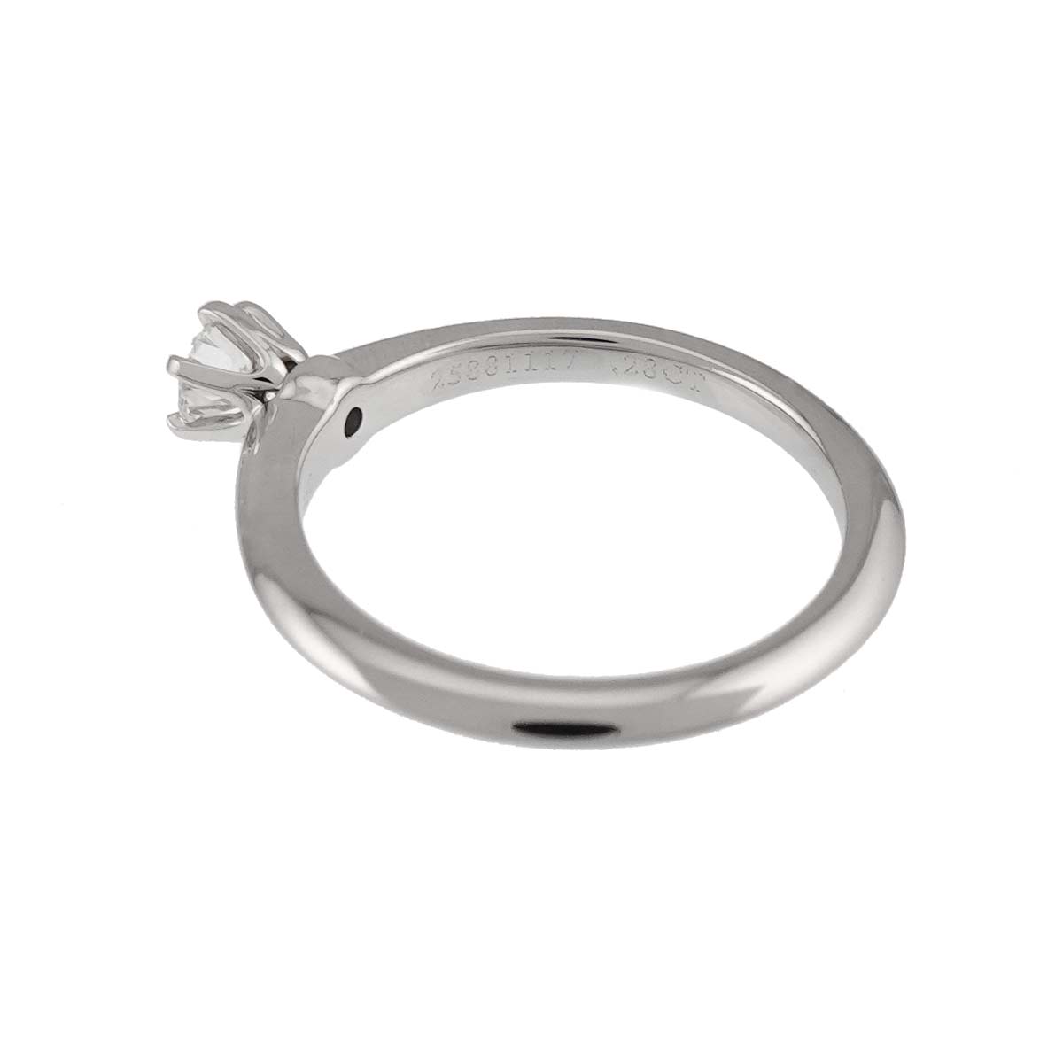 Diamond 0.28ct I/VS1/EX Ring Pt Platinum Size5.25-5.5(US)