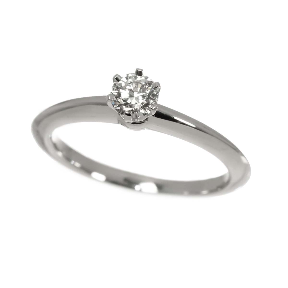 Diamond 0.28ct I/VS1/EX Ring Pt Platinum Size5.25-5.5(US)