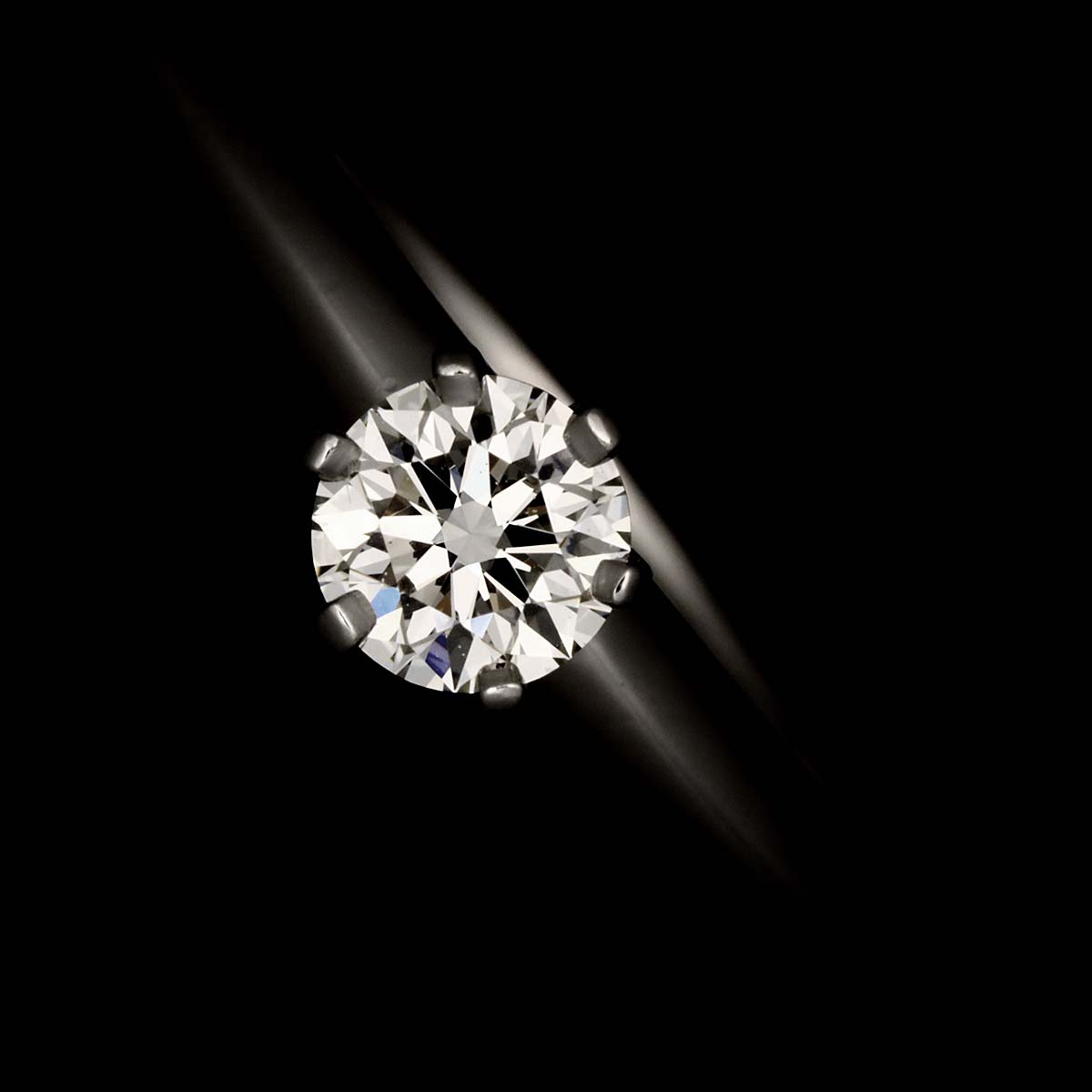 Diamond 0.28ct I/VS1/EX Ring Pt Platinum Size5.25-5.5(US)