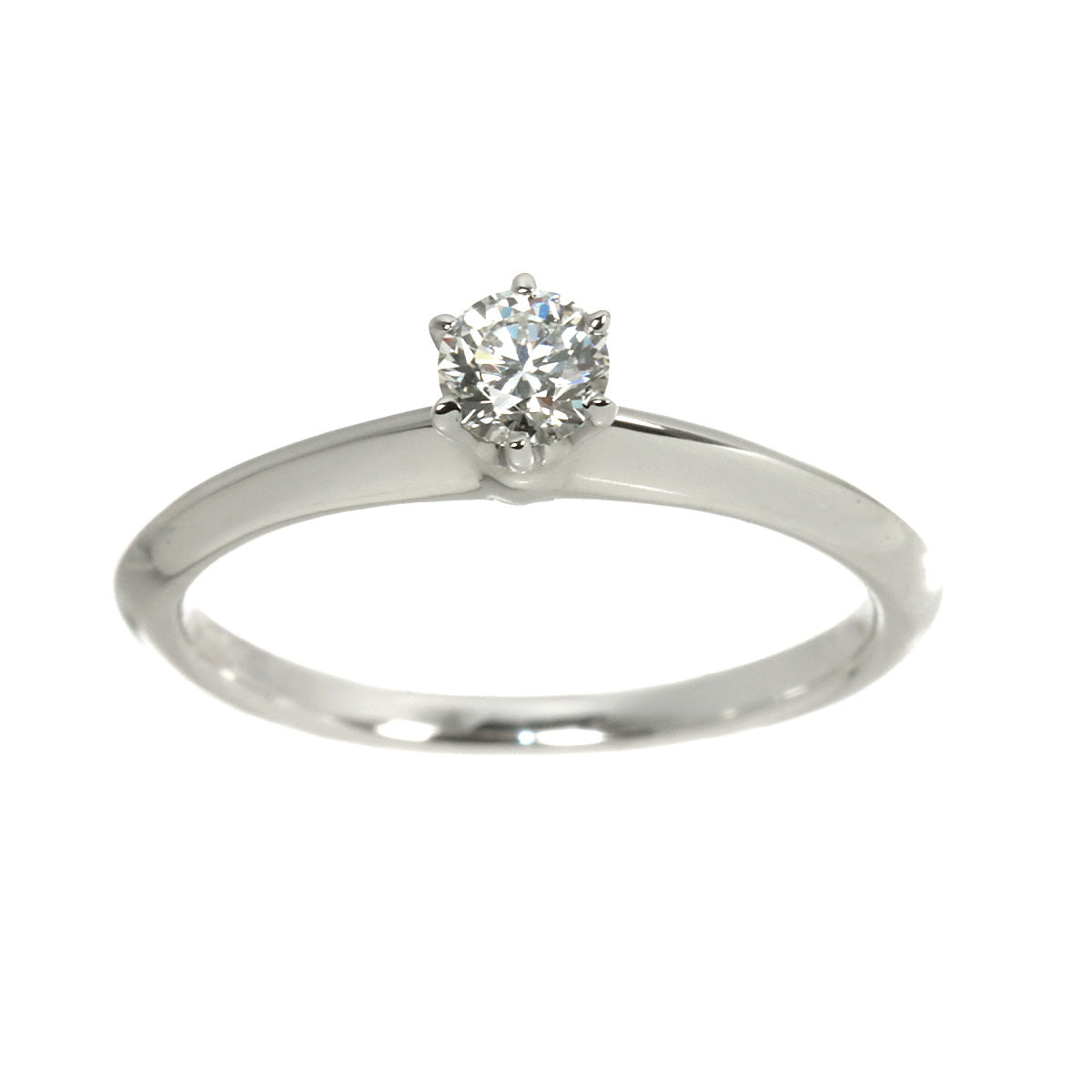 Diamond 0.23ct I/VVS1/3EX Ring Pt Platinum Size5.25-5.5(US)