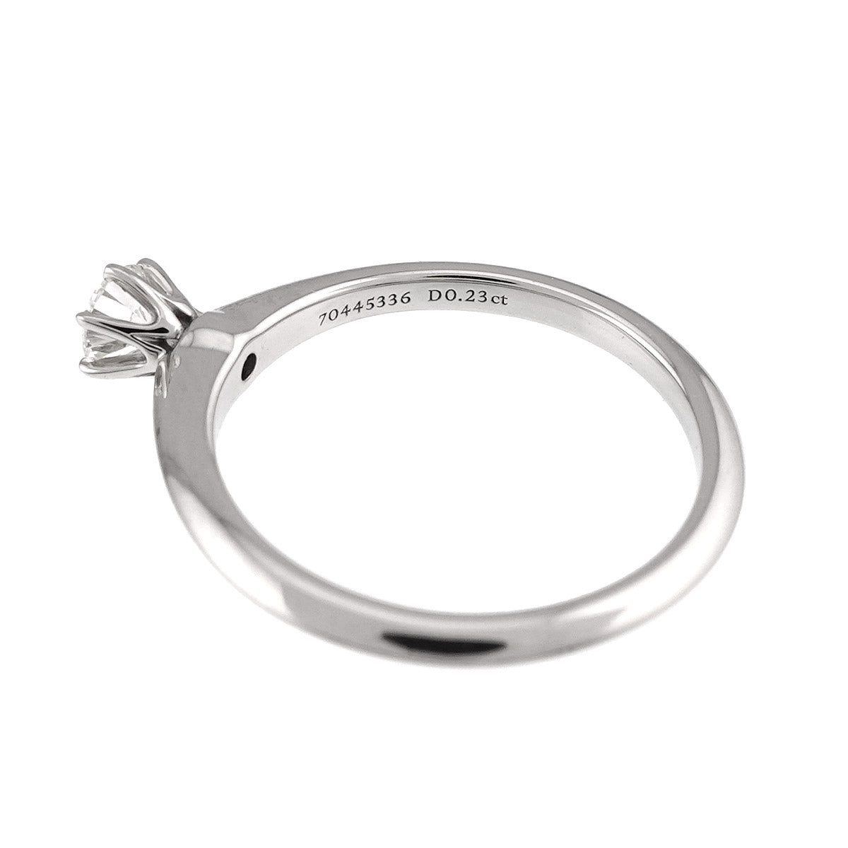 Diamond 0.23ct I/VVS1/3EX Ring Pt Platinum Size5.25-5.5(US)