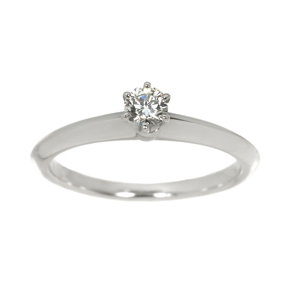 Diamond 0.18ct I/VS1/3EX Ring Pt Platinum Size5.25-5.5(US)