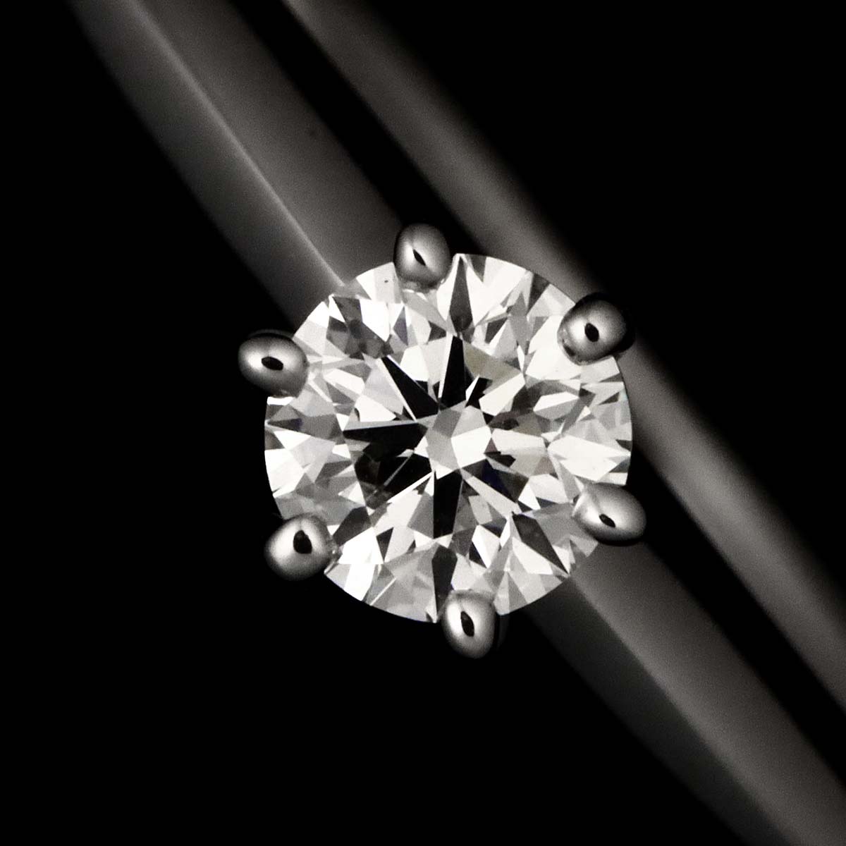 Diamond 0.18ct I/VS1/3EX Ring Pt Platinum Size5.25-5.5(US)