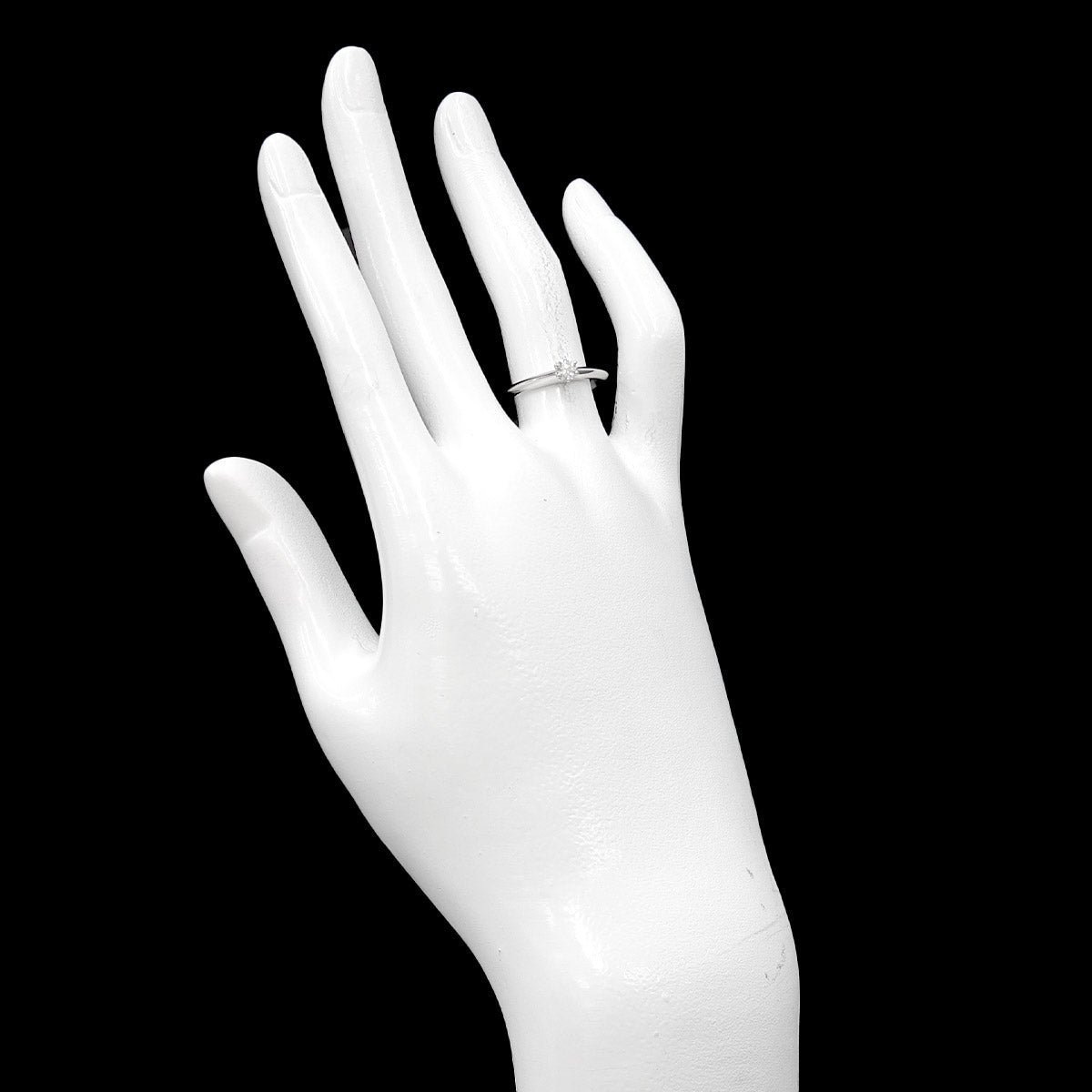 Diamond 0.18ct I/VS1/3EX Ring Pt Platinum Size5.25-5.5(US)