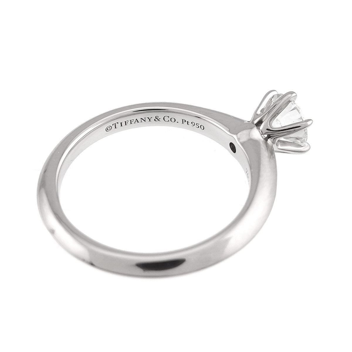 Diamond 0.55ct G/VS1/3EX Ring Platinum Size4.5(US)