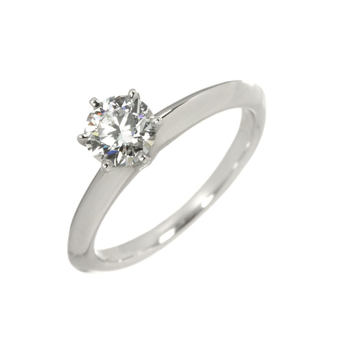 Diamond 0.55ct G/VS1/3EX Ring Platinum Size4.5(US)