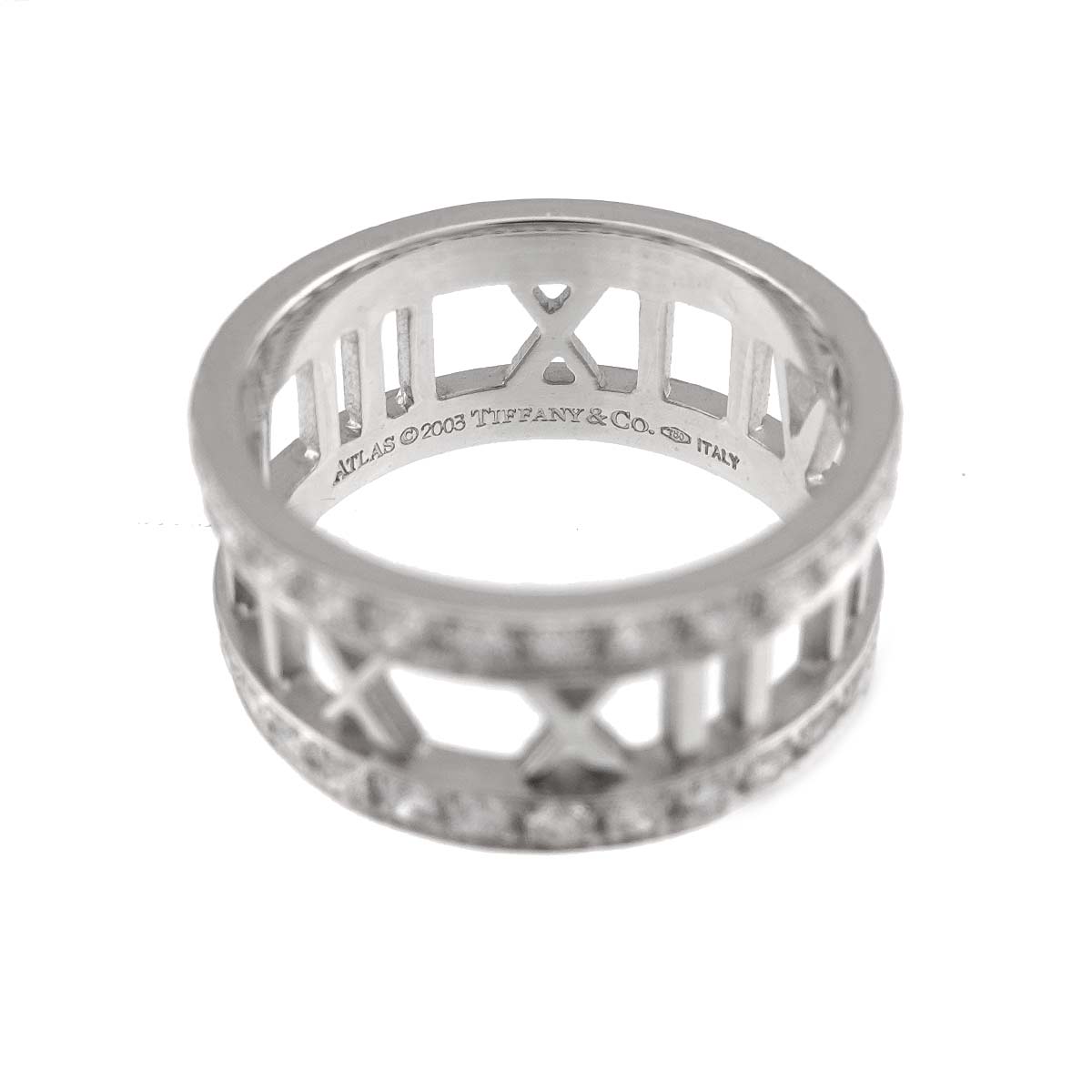 Atlas Open Diamond Ring 18K White Gold 750 size6-6.25(US)