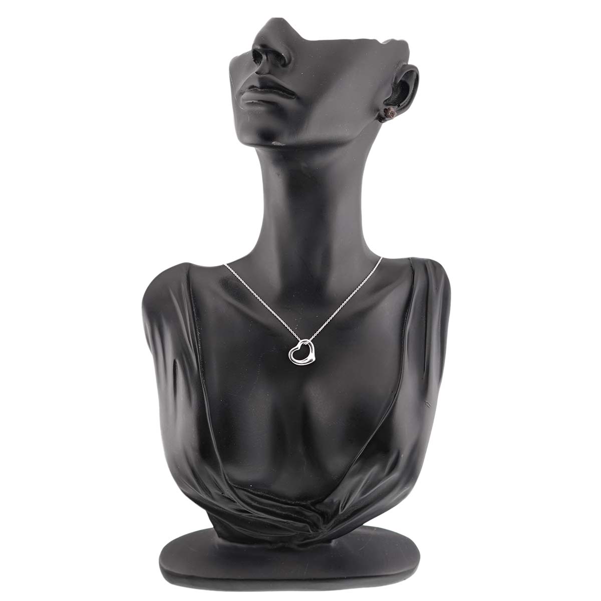 Open Heart Necklace Silver 925