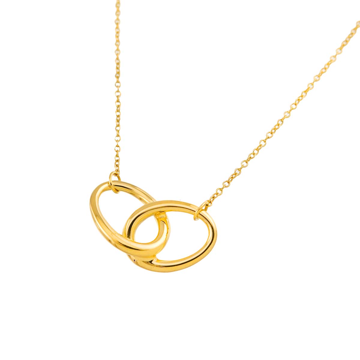Double Loop Necklace 18K Yellow Gold 750