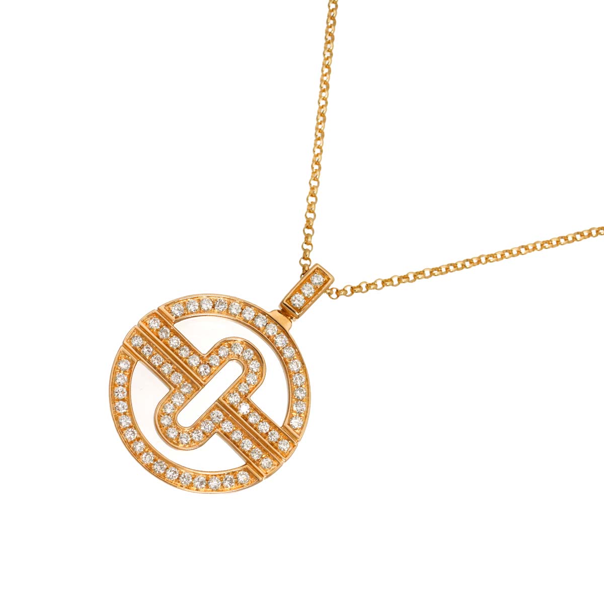 Parentesi Diamond Necklace 18K Pink Gold 750