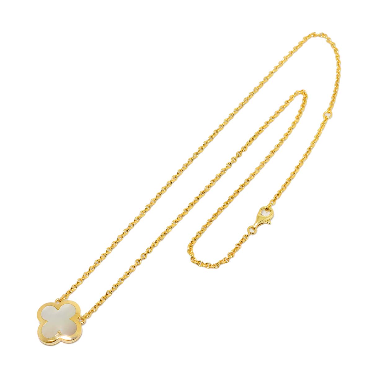 Pure Alhambra MOP Necklace 18K Yellow Gold 750