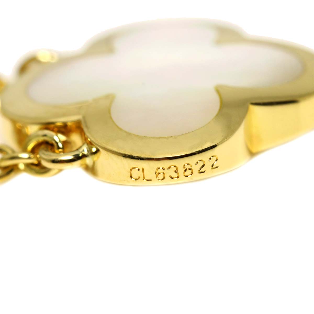 Pure Alhambra MOP Necklace 18K Yellow Gold 750